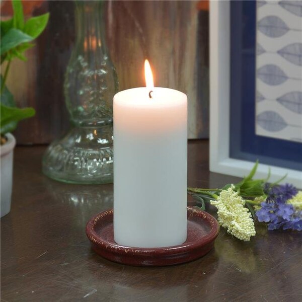Jeco Jeco CPZ-173-6 3 x 4 in. Pillar Candles; White- Set of 6 CPZ-173_6 - main